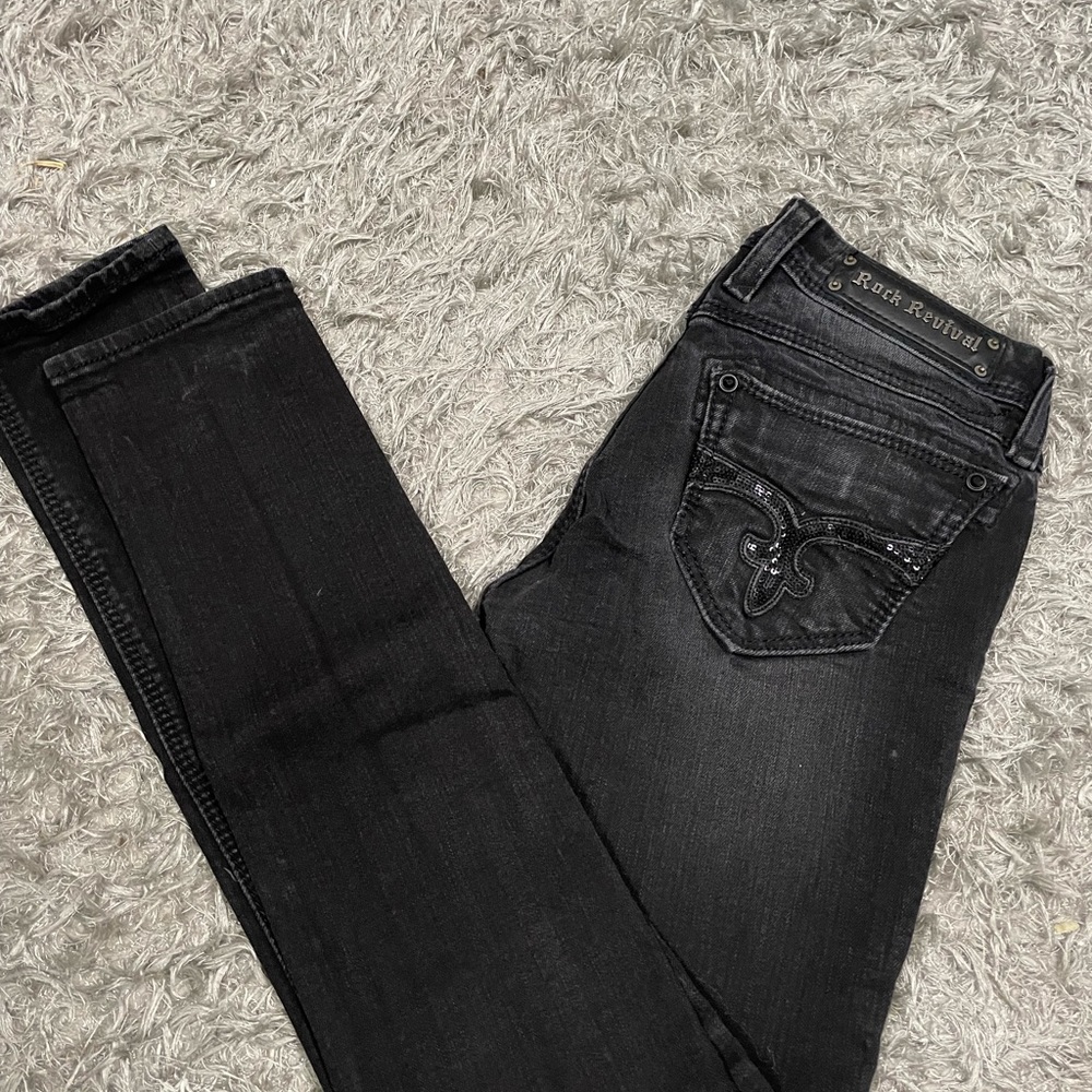 Rock Revival Black Skinny Jeans
